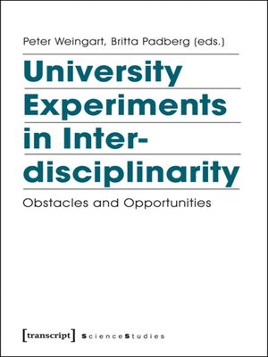 cover image of University Experiments in Interdisciplinarity